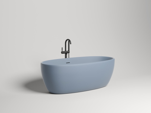 Ванна из искусственного камня Salini LUCE 100121MF 169х87 отдельностоящая овальная - фото 4